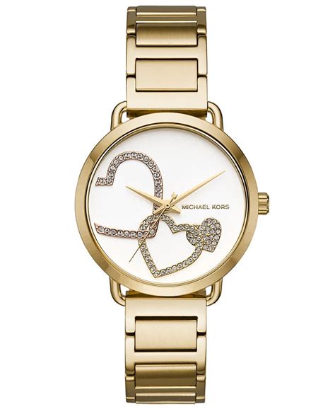 michael kors ladies portia gold tone watch|Portia Gold.